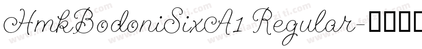 HmkBodoniSixA1 Regular字体转换